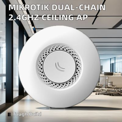 2.4GHz Dual Chain RBcAP2nD Ceiling AP 300mbps 5G WiFi Firewall VoIP