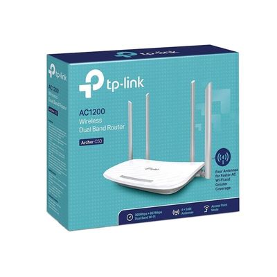 C50 Dual Band AC1200 Routeur réseau sans fil 4x 5dBi 1000mbps Point d'accès 4G