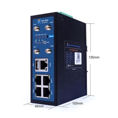 2.4G 5G Industrial Cellular VPN Router LTE IO Gateway Router Original USR-G809