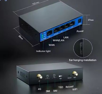 Routeur industriel à double carte SIM 4G USR-G805s-G avec 4G QoS WiFi / WAN filaire