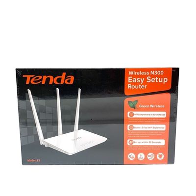 Ten-Da F3 300 Mbps routeur sans fil à domicile 2,4 GHz 3 antennes pare-feu multilingue