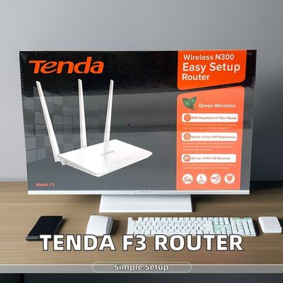 Ten-Da F3 300 Mbps routeur sans fil à domicile 2,4 GHz 3 antennes pare-feu multilingue