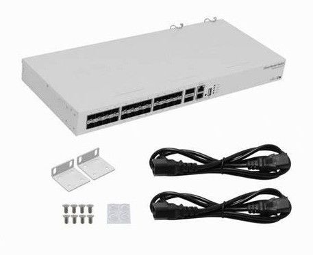 Original CRS326-24S 2Q RM PoE Cloud Router Switch Full-Duplex Half-Duplex Communication Mode with SNMP and QoS Functions