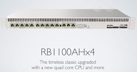 Routeur quadricœur à 13 ports Gigabit RB1100AHx4 original avec fonction de données USB et prise en charge Wi-Fi Taux de transmission de 1200 Mbps