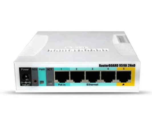 Mikrotik RB951Ui-2HnD 1200 Mbps 2.4G Wi-Fi Transmission Rate and 2 External Antennas for Seamless Wireless Connectivity