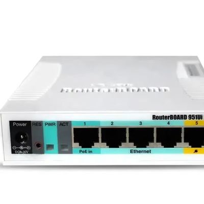 5G Sim Card Wireless Networking Router RB951Ui-2HnD with 5g Wi-Fi Transmission Rate of 1000Mbps
