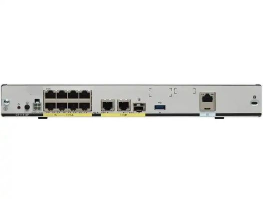 1100 Series 8 Ports Dual GE WAN Ethernet Router C1111-8P Seamless Connectivity with WPA2 Encryption