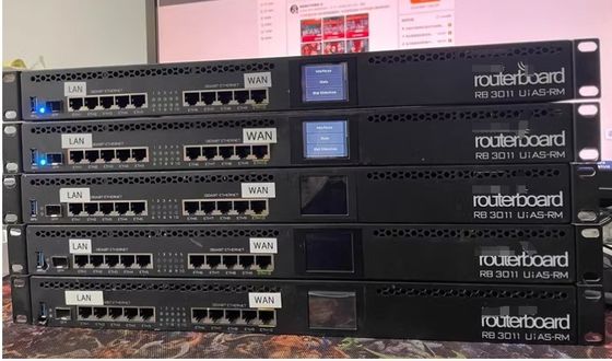 Multi Port Device ARM Architecture CPU Router RB3011UiAS-RM in Stock