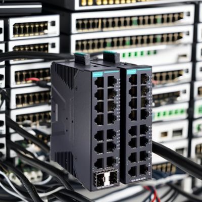 16-Port Managed Industrial Ethernet Switches SDS-3016 Series with Portable Layer 2 Smart Switches VLAN IP and Stock Ready