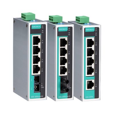Switches Ethernet compactos no administrados de 5 puertos con funcionalidad POE y SNMP en modo de comunicación Full-Duplex Half-Duplex