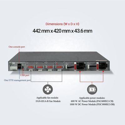 Industrial Ethernet Switch S6730S-H24X6C-A Gigabit Core Fiber with QoS Function and Prompt Delivery