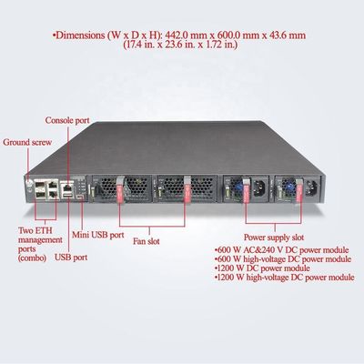 Conmutador de red de soluciones de molde privadas CE6856-48T6Q-HI Centro de datos Conmutador IDC con 48 puertos