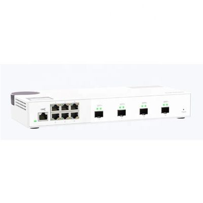 QSW-M2106-4S 4*10GbE SFP Fiber Ports 6*2.5GbE Ethernet Ports L2 Web-based NMS Switch speed Connectivity for Workstations