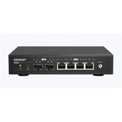 Stock QSW-2104-2S Unmanaged Ethernet Switches with 4 x 2.5GbE RJ45 Ports 2 x 10GbE SFP Optical Fiber Ports Original 100%