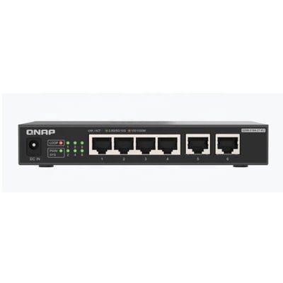 High Capacity QSW-2104-2T-R2 Unmanaged Ethernet Switches with NO Private Mold and 2*10GbE 4*2.5GbE RJ45 Ethernet Port