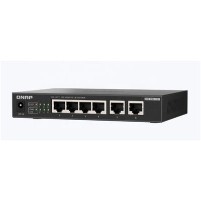 High Capacity QSW-2104-2T-R2 Unmanaged Ethernet Switches with NO Private Mold and 2*10GbE 4*2.5GbE RJ45 Ethernet Port