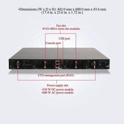 Taux de transmission 10/100/1000Mbps CE68 10-48 S4 Commutateur Q-LI pour un centre de données d'entreprise de fonction supérieure et QoS