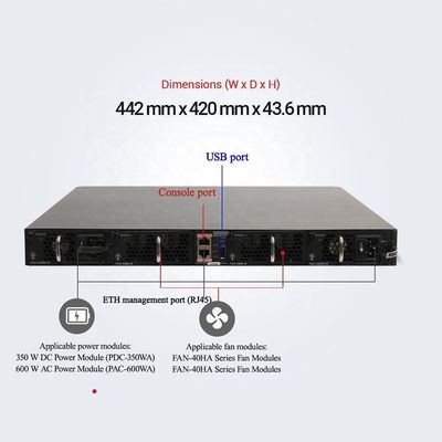 Stable Communication 48 Port Industrial Network POE Switch CE6 87 0-48 S 6 CQ-EI with Full-Duplex Half-Duplex Function