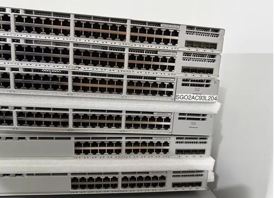10/100/1000Mbps Transmission Rate Cisco Catalyst 9200 C9300-48P-E Gigabit Ethernet Switch with 48-Port PoE and QoS Function