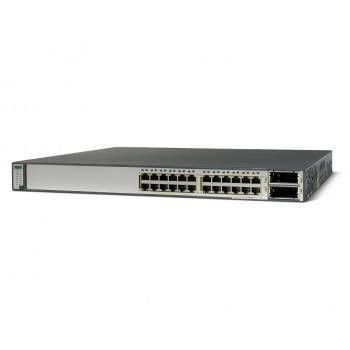 Commutateur de la série WS-C3750E-24TD-S 3750-E pour le transfert de réseau en double complet et en demi-duplex 24 10/100/1000 2*10GE X2 265W IPB S/w