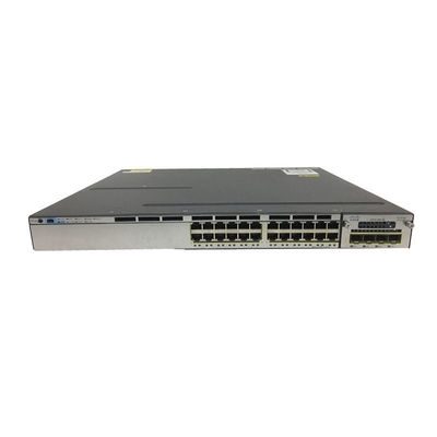 24 Port 3750X-24T Layer 3 Switch with 10/100/1000Mbps Transmission Rate and QoS Function Data IP Base Managed Stackable
