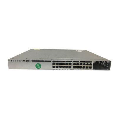 Conmutador de alta capacidad de 24 puertos de capa 3 con 5 licencias de puntos de acceso y puertos POE Ethernet 10/100/1000 WS-C3850-24PW-S
