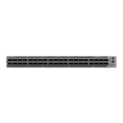 1U Interruptor Ethernet Gigabit Administrado en Negro MQM8790-HS2R de alta capacidad y función POE en negro de Mellanox Technologies