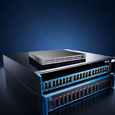 S5732-H48S6Q 44 GE SFP 4 10 GE SFP 6 40 GE QSFP Tout le commutateur optique avec une seule puissance Conception compacte et transfert de données rapide