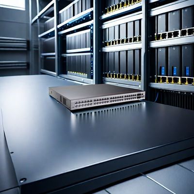 S5732-H48S6Q 44 GE SFP 4 10 GE SFP 6 40 GE QSFP Tout le commutateur optique avec une seule puissance Conception compacte et transfert de données rapide