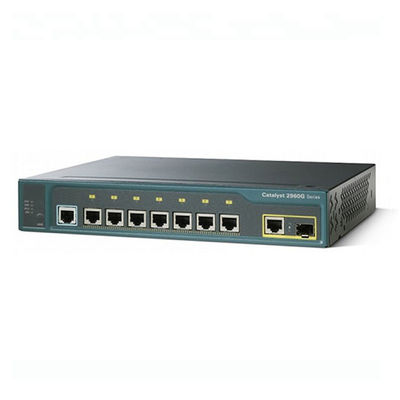 WS-C2960G-8TC-L Switch de red de 8 puertos Gigabit con velocidad de transmisión de 10/100/1000Mbps y capacidad de conmutación potente