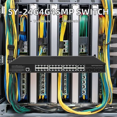 SG3000-MG-24P4C Commutateur 10/100/1000Mbps Taux de transmission et fonction empilable pour des performances industrielles