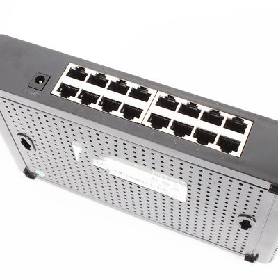 Modo de comunicación Full-Duplex Personalizable 16 puertos RJ45 Switch Ethernet de escritorio 10/100Mbps Switch de red de negociación automática