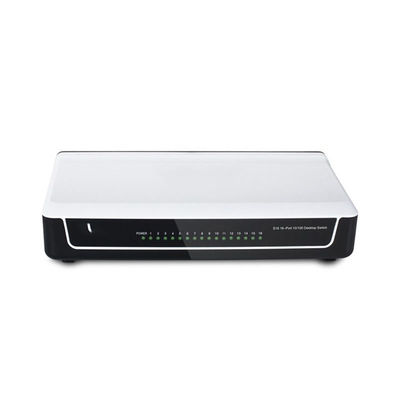 Modo de comunicación Full-Duplex Personalizable 16 puertos RJ45 Switch Ethernet de escritorio 10/100Mbps Switch de red de negociación automática
