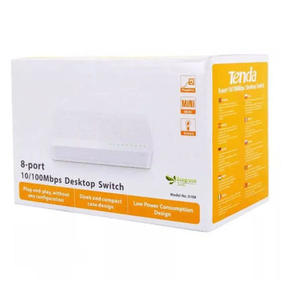 16 Ports Fast Ethernet RJ45 Switcher Full/Half Network Switch LAN Hub with Full-Duplex Communication