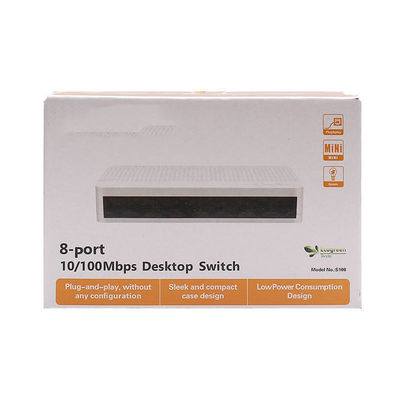 16 Ports Fast Ethernet RJ45 Switcher Full/Half Network Switch LAN Hub with Full-Duplex Communication