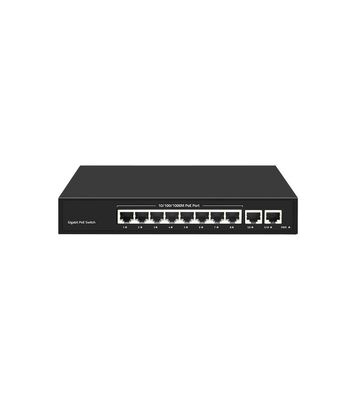 Commutateur PoE Gigabit à 10 ports avec port SFP à fibre 30W Puissance VLAN SNMP Fonctions QoS Stock actif FCC certifié 1- en forte demande