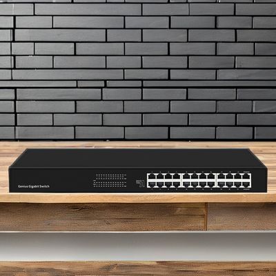 Stock 20-Port POE Gigabit Ethernet Switch Managed VLAN Stackable Switch with RJ45 Console Port 1 40 Gbps Switch Capacity