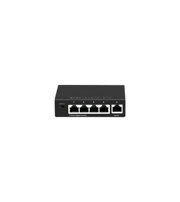 5 ports Full Gigabit VLAN Network Ethernet Switch 10 Gbps Capacité POE SNMP Fonctions QoS 3 ans Adaptateur géré Système de vidéosurveillance