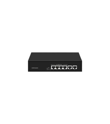 Transmit Rate 10/100/1000Mbps Photon PTD1006-4P-2F AI POE Switch 6-Port Network Switch with 4*100M PoE Ethernet 2FE Uplink