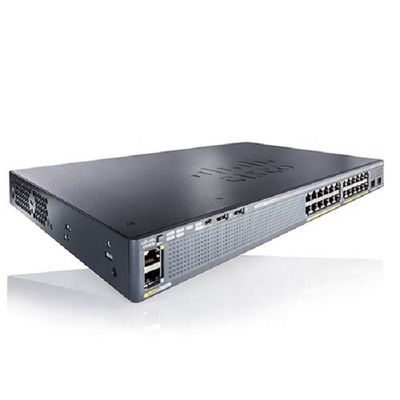 WS-C2960X-24PD-L Original 2960-X 24 Ports Gigabit Ethernet PoE Switch avec une puissance de 370W et 2 ports SFP 10G