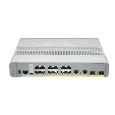 WS-C3560CX-12PC-S Catalizador 3560-CX 12 puertos Compacto Switch Capa 3 Poe Conmutadores Full-Duplex Half-Duplex para la comunicación