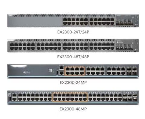 Commutateur réseau Ethernet de la série EX3400 personnalisé avec moule privé et taille personnalisée 24 ports