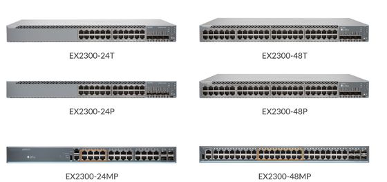 EX2300-48T Ethernet Switches 48 Ports Speed 10/100/1000Mbps Transmission Rate 4 X 1-10GbE SFP/SFP Stock