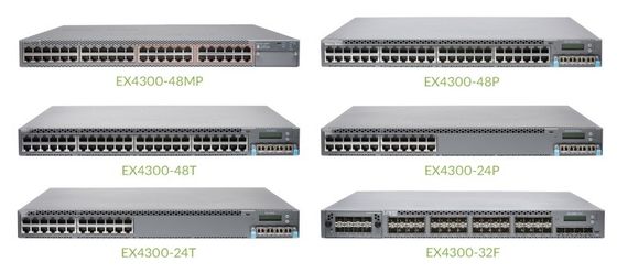 EX4300-48P série EX4300 personnalisée 48 ports 10/100/1000BASE-T PoE Ethernet Switch réseau État du stock pour la communication
