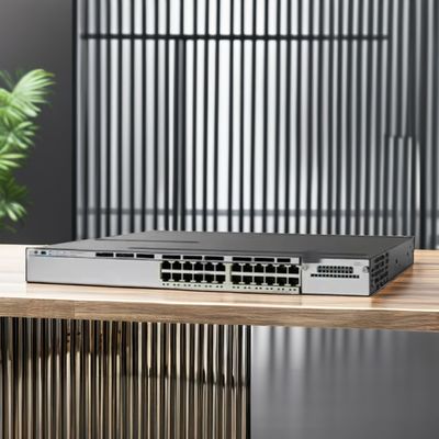 Stackable C9300-24UX-E 24-Port 10G UPoE Switch With PoE SNMP QoS 160 Gbps Switching Capacity Stock