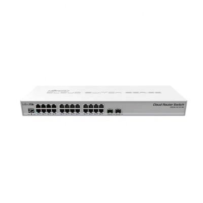 CRS326-24G-2S-RM 24 Gigabit Port Switch With 2 X SFP+ Cages In 1U Rackmount Case