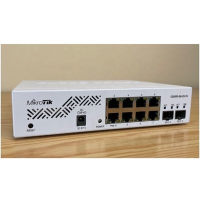 MIK-RO-TIK CSS610-8G-2S-IN SWITCH Eight 1G Ethernet Ports And Two SFP+ Ports For 10G Fiber Connectivity