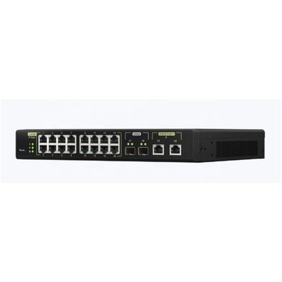 QSW-M2116P-2T2S 16-port 2.5GbE PoE+, 2-port 10GbE POE ++ et 2-port 10GbE fibre optique L2 basé sur le Web commutateur NMS