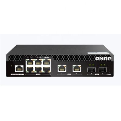 QSW-M2106R-2S2T 6x2.5GbE RJ45 Port 2x10GbE RJ45 Port 2x10GbE SFP Optical Port L2 Web-based NMS Switch