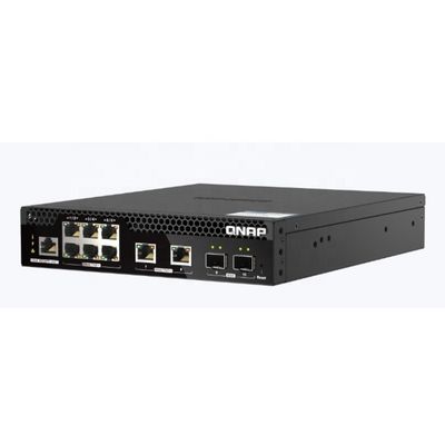 QSW-M2106PR-2S2T 2.5GbE 802.3bt PoE Port+ 10GbE 802.3bt PoE Port+10GbE SFP Optical Port  Web-based NMS Switch